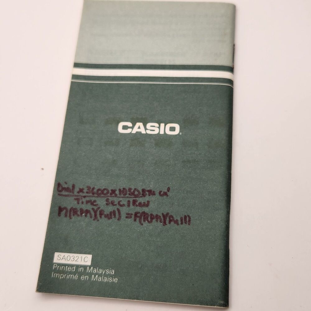 Vintage Casio FX-300v SUPER-FX Solar Powered Scientific Calculator Tested Works - Picture 4 of 5